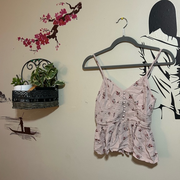 Pink Floral Sleeveless Top - Picture 3 of 10